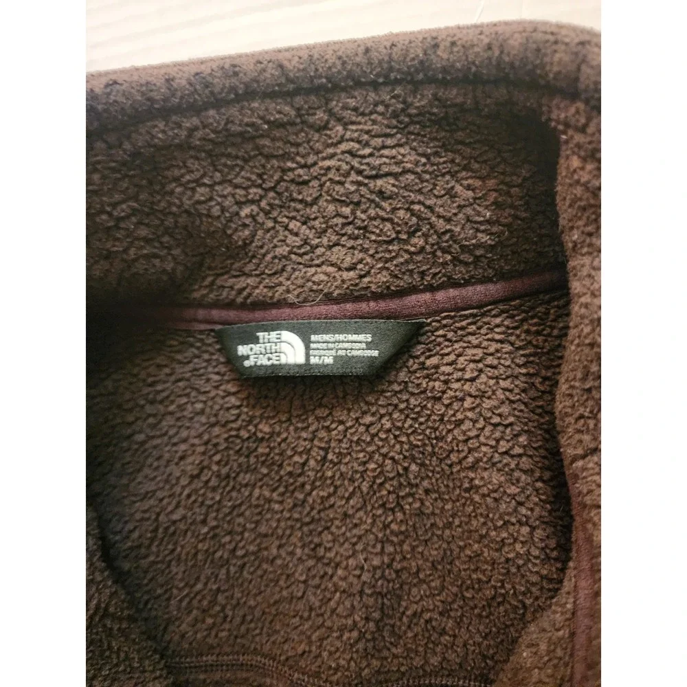 The North Face Men's Chocolate Brown Full Zip Vest Stand-Up Collar M Outdoor
